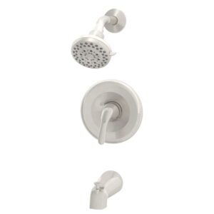 Essentials Single-Handle Tub Shower Faucet In Brushed Nickel SKU #644023
