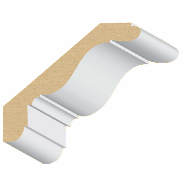 1" x 4-5/8" x 16' Ultralight MDF Cornice