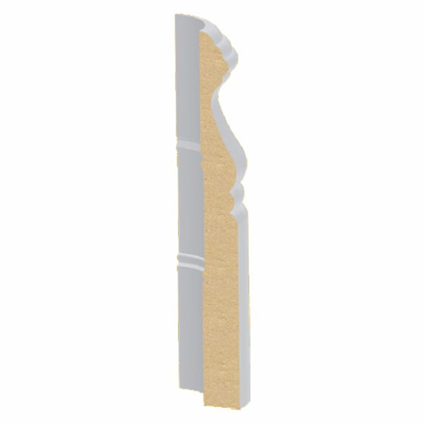 9/16" x 5-1/4" Ultralight MDF Cape Cod Radius Corner