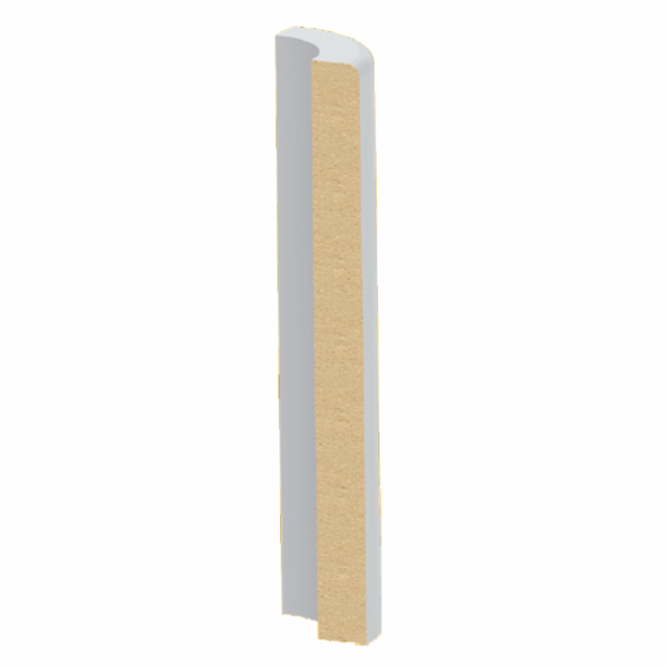 1/2" x 5-1/2" Ultralight MDF Craftsman Base Bullnose Corner