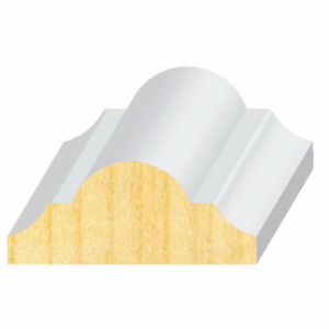 11/16" x 1-5/8" x 8' Primed FJ Pine Flat Astragal/Panel Mold