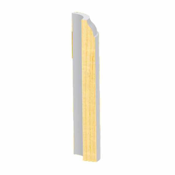 9/16” x 3-1/4”  Primed Finger-Jointed Coronado #623 Base Radius Corner