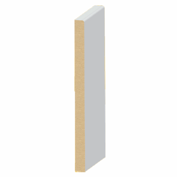 1/2" x 7-1/4" x 16' Ultralight MDF 1 Eased Edge Craftsman Base Moulding