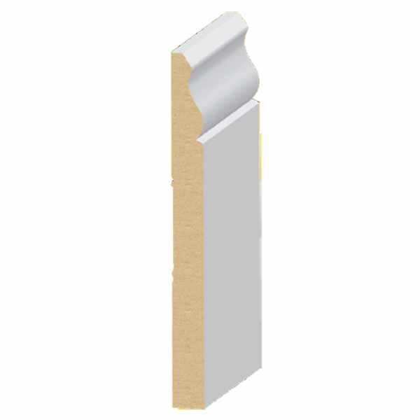 9/16" x 6-1/8" x 16' Ultralight MDF Vintage/Colonial Base